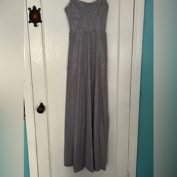 Dresses & Skirts - Size 0 purply grayish dress with slit on the side